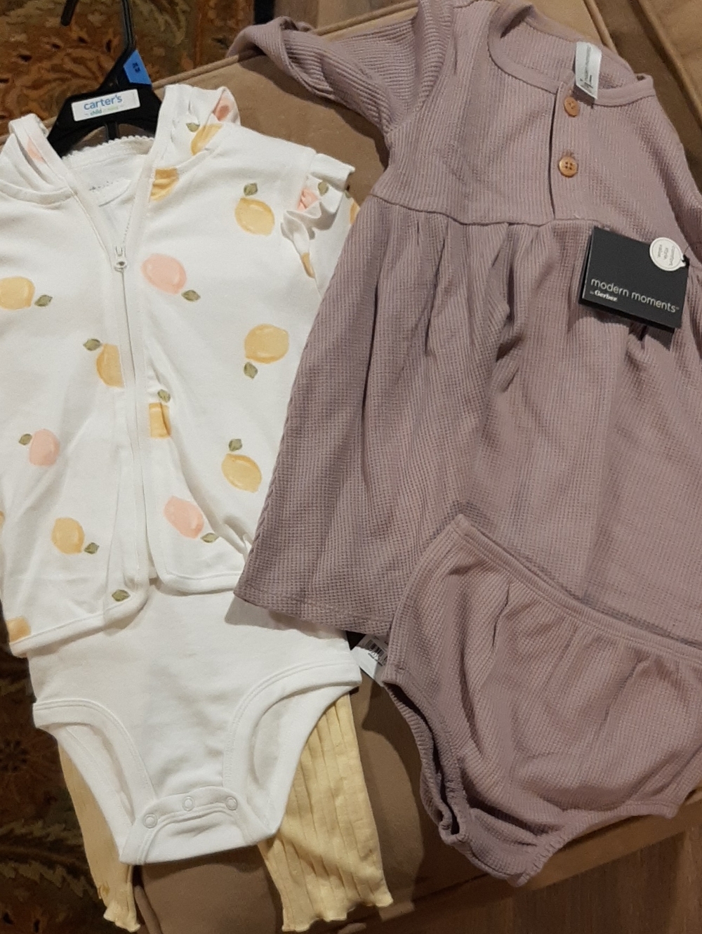 Gerber Modern Moments & Carters Outfit, Girls, 24mth, NWT ( 2 Full Outfits)